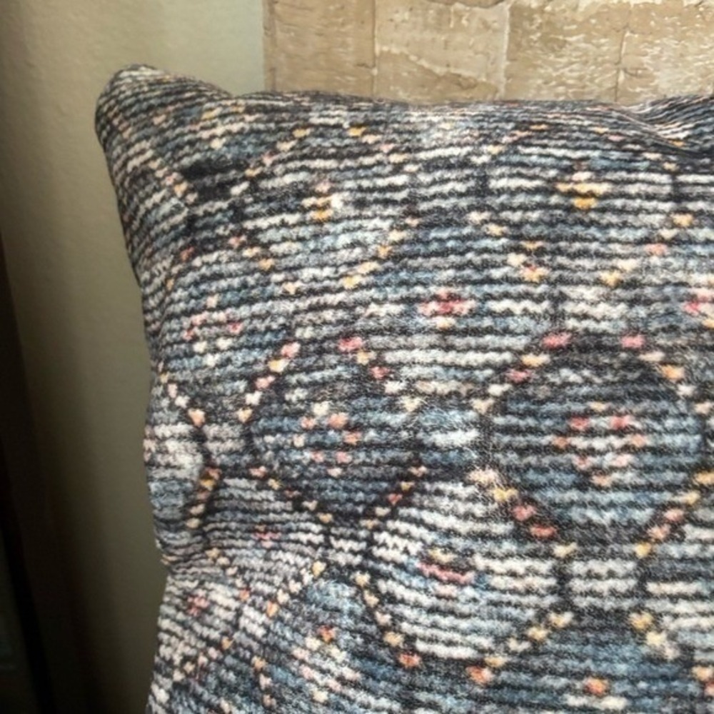 Loloi x Sonoma Super Soft Diamond Geometric Square Throw Pillow Accent 18" Retro - Picture 3 of 12